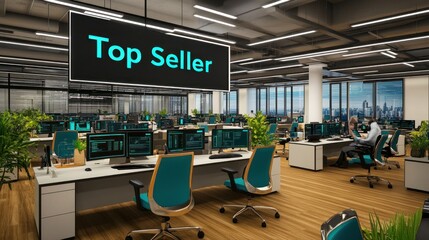 Poster - Modern Top Seller Office Workplace Environment Design
