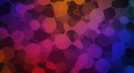 Poster - Abstract Colorful Shapes: A vibrant and dynamic abstract image featuring a blend of pink, purple, orange, and blue hues in an organic, fluid design, perfect for backgrounds or design elements. 