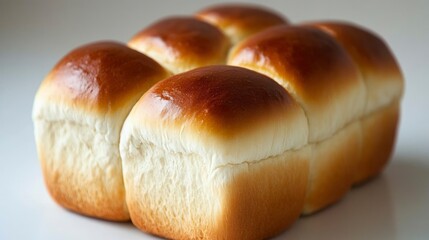 Wall Mural - Golden Brown Crusty Bread Rolls Baked Fresh