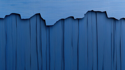 Leinwandbilder - Textured dark blue wallpaper with wavy edge, creating unique visual appeal. deep blue tones evoke sense of calm and creativity