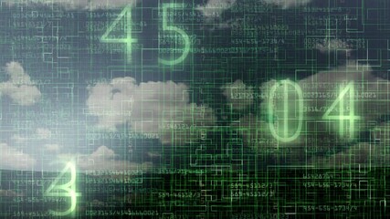 Wall Mural - digital global connection