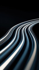 Poster - Investigating wormhole instability patterns in clean environments abstract art sci-fi concept contrast