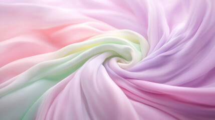 Aufkleber - Gentle pastel colors blend beautifully in soft, flowing fabric, creating serene and calming effect