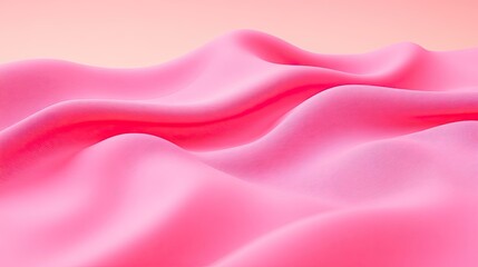 Wall Mural - Soft pink waves creating a serene abstract landscape