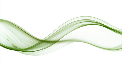 Poster - Subtle green waves symbolize health and vitality, flowing gracefully