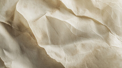 Poster - Waves of textured paper create a visually interesting pattern in a close-up view