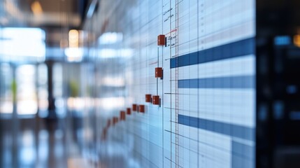 Poster - Office Gantt Chart Project Timeline Visual Schedule