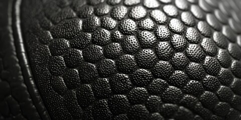 Poster - Close up of a leather surface with a black and white pattern