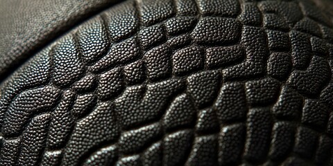 Poster - Close up of a black leather surface