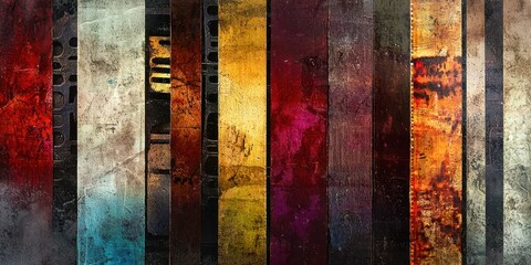 Poster - Colorful painting with a lot of different colors