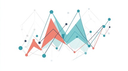 Poster - Abstract Geometric Network Data Visualization Design