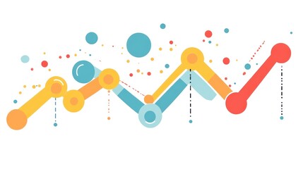 Poster - Abstract Colorful Chart Showing Growth And Progress