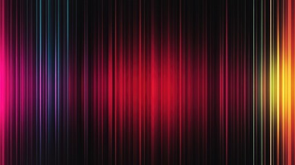 Fototapete - Vibrant Abstract Background with Colorful Stripes and Neon Lines in Gradients of Red Black and Multicolor Shades
