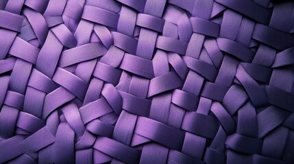 Poster - Vibrant violet woven synthetic texture closeup ideal for stylish backgrounds and design projects