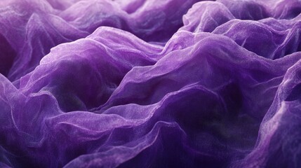 Poster - Purple silk fabric texture with soft waves and natural folds creating an elegant and luxurious background for design projects.