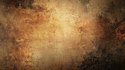 Poster - Vintage grunge wall texture with dark earthy tones and distressed appearance suitable for backgrounds and artistic designs