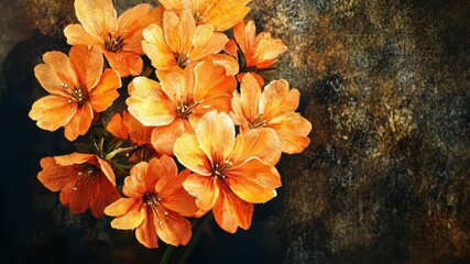 Poster - Orange Flowers on Table