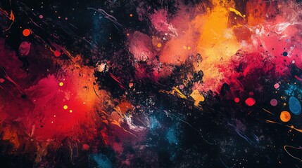 Fototapete - Vibrant Abstract Colorful Splash Background for Creative Inspiration and Artistic Design