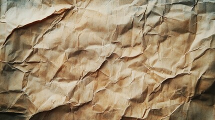 Poster - Vintage crumpled paper texture background ideal for creating nostalgic designs or backgrounds in various artistic projects