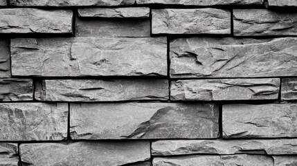 Poster - Textured vintage grey stone wall background with a grungy appearance suitable for various design projects.