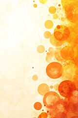 Poster - Orange bubbles creating a textured abstract background design
