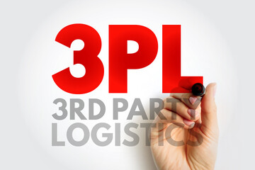 Aufkleber - 3pl third-party logistics - organization's use of third-party businesses to outsource elements of it