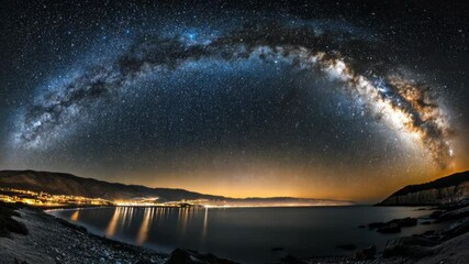 Wall Mural - milky way at night