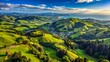 © kittipon - Aerial Panorama of Marin County, Fairfax, CA