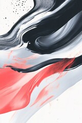 Aufkleber - Abstract painting background mixing black, grey, coral and white colors