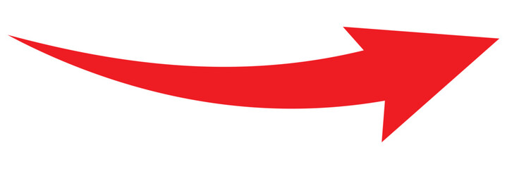 Fototapete - Arrow up icons. Set of curve rise increase arrows. Growth pictogram isolated. Vector illustration.