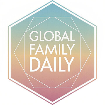 Top view frame with family figure concept