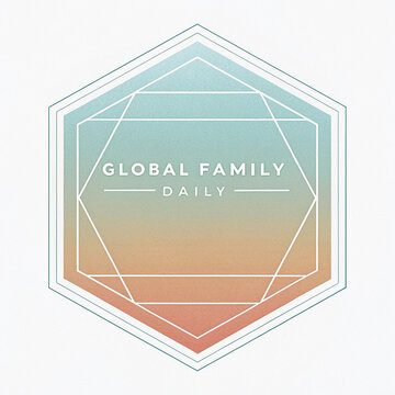 Top view frame with family figure concept