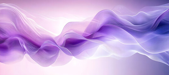 Poster - Abstract Lavender And Purple Background With Smooth Lines And Waves. Flowing Soft Gradient Color