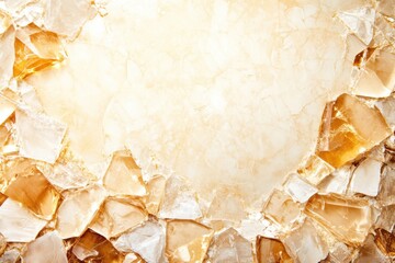 Poster - Warm amber glow emanates from translucent textures creating an inviting and soothing backdrop for creative projects