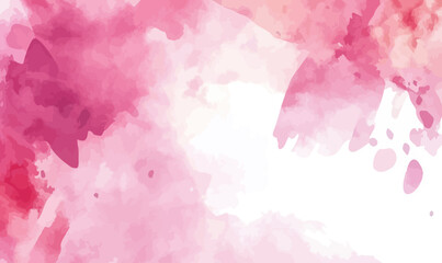Poster - Vibrant Abstract Pink Watercolor Splash Background for Creative Designs