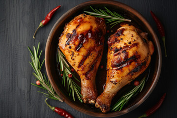 Wall Mural - grilled chicken