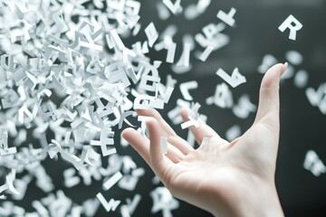 Poster - ai speaks letters, text-to-speech or tts, text-to-voice, speech synthesis applications .dictionary,o