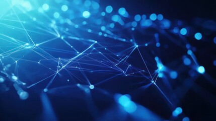 Poster - Abstract Network Connection: Digital World Visualization