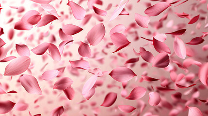 Poster - Pink petals wallpaper with soft focus background for digital and print use