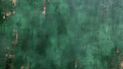 Poster - Green wall featuring white and black paint design in an indoor setting with natural light