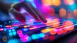 © Ardhana - A Hand Controls Vibrant Neon Music Mixer Lights
