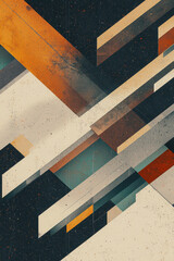 Poster - Abstract Geometric Art Design with Modern Patterns and Bold Colors for Contemporary Graphic Inspiration