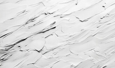 Poster - Textured white abstract background with layered paint strokes creating a dynamic visual effect