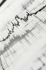 Poster - Graphical representation of data trends and fluctuations in a detailed chart format, showcasing various metrics and measurements over time