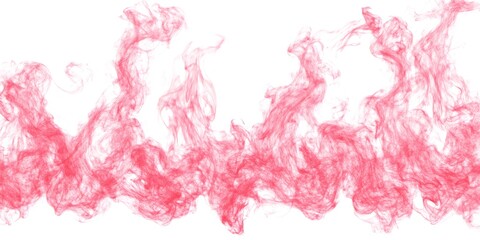 Poster - red smoke is creating abstract curvy shapes on white background, perfect for websites, presentations