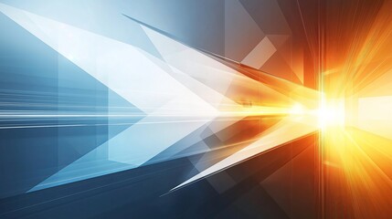 Aufkleber - Futuristic abstract design with high-tech energy flow and glowing light effects, representing digital speed, innovation, and dynamic modern technology, Generative AI