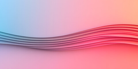 Poster - Abstract wave background with soft pastel colors.  Perfect for websites, presentations, or designs needing a modern, elegant feel.