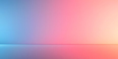 Poster - Pastel gradient background, perfect for product displays or presentations. Soft blue and pink hues create a calming and modern aesthetic.