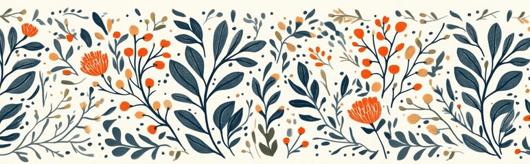 Modern floral design elements included in a flower collection
