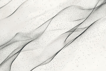 Poster - Subtle abstract pattern with soft transitions and scattered dots in muted gray tones on a light sandy background